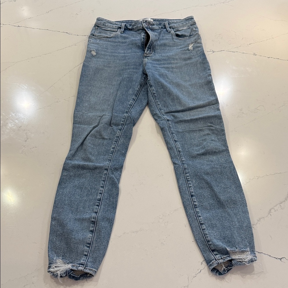 Abercrombie & Fitch Super Skinny Ankle High Rise Jeans